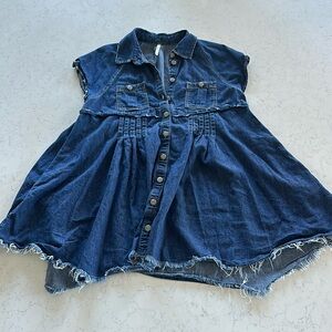 Free People Ronnie Denim Dress Size XS